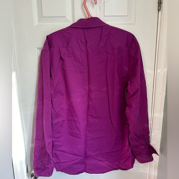 CK mens button up collar dress shirt formal button sleeve extreme slim no iron - Picture 7 of 7